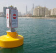 Installation of custom signage buoys
