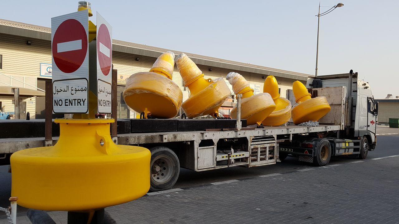 Sealite  SLB1500 Buoys with Mooring system ready for delivery and deployment.
