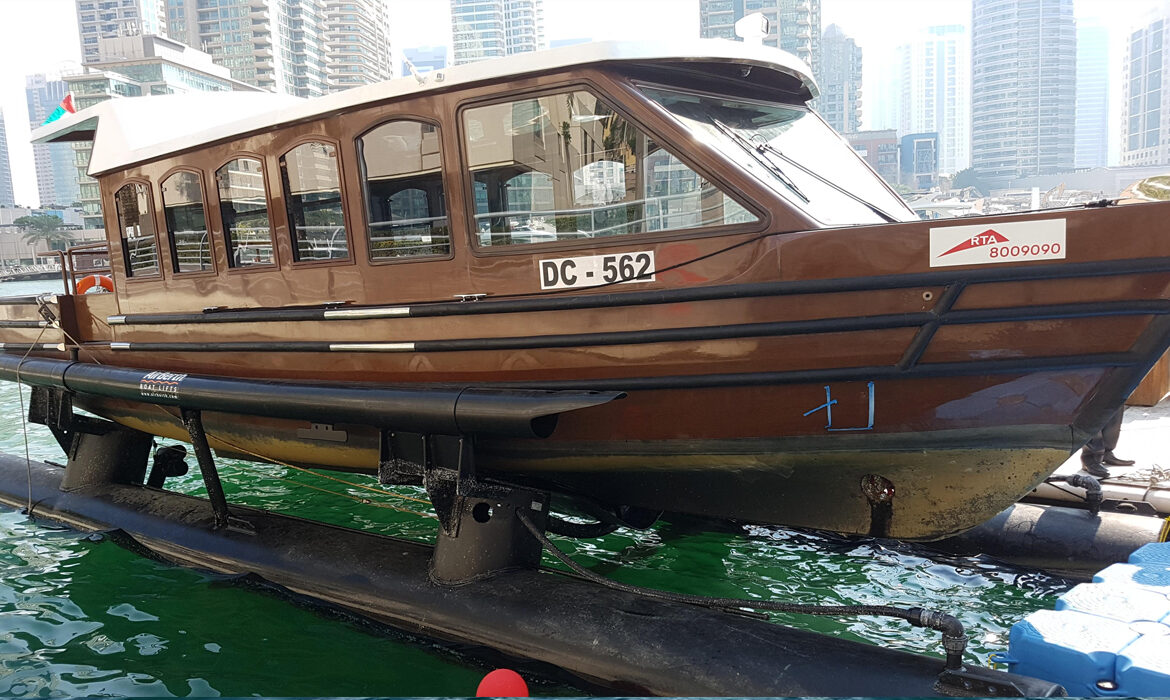 Supply and commissioning of  AirBerth Boat Lifts Model M800  for the Roads and Transport Authority in Dubai