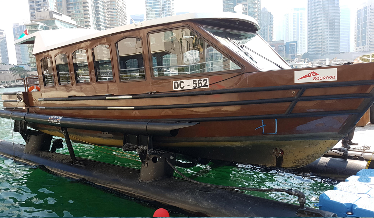 Supply and commissioning of  AirBerth Boat Lifts Model M800  for the Roads and Transport Authority in Dubai