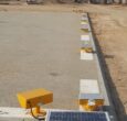 Supply and installation of Avlite Systems solar powered helipad lights in Saudi Arabia