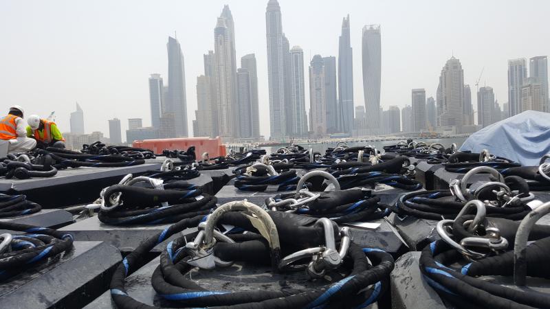 Supply of Sealite Synthetic Mooring Strops for navigation buoys