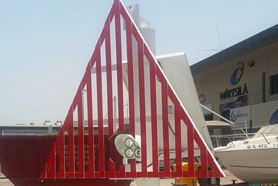 design and fabrication of a custom made fixed navigational marker post for a Sealite solar powered High Intensity Range Light