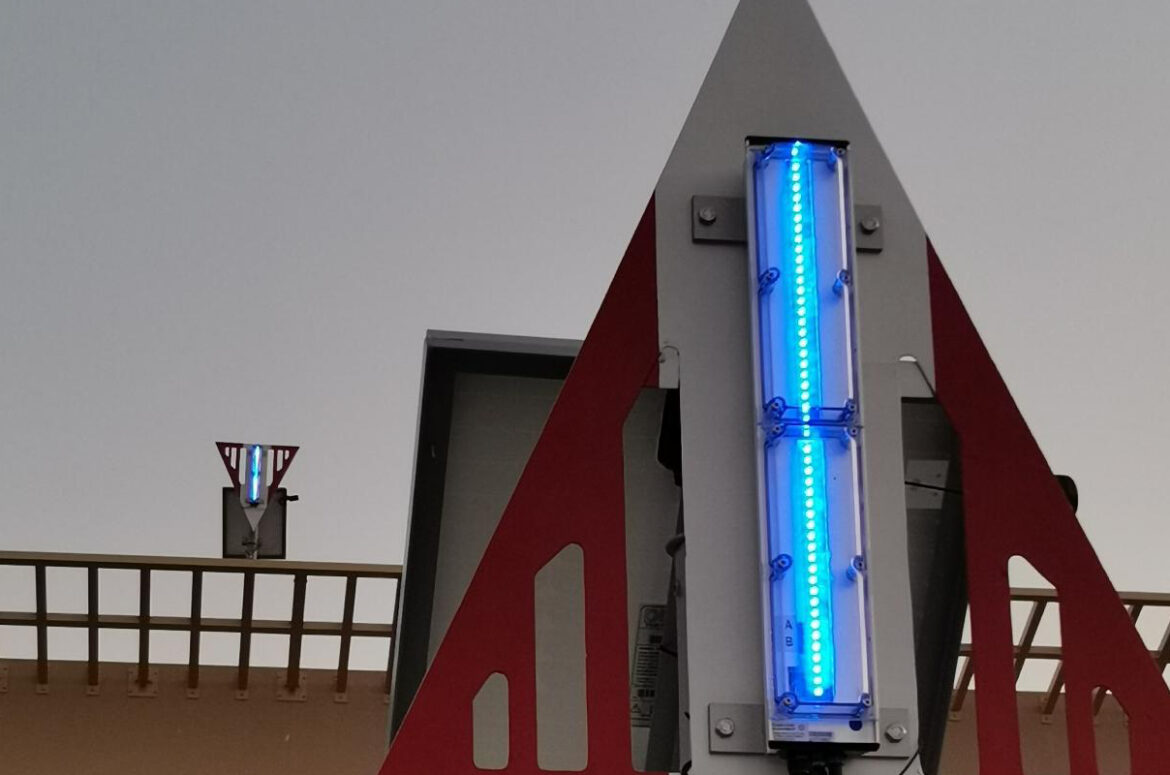 installation and commissioning of 5 sets of Sealite SL-48 Led leading lights