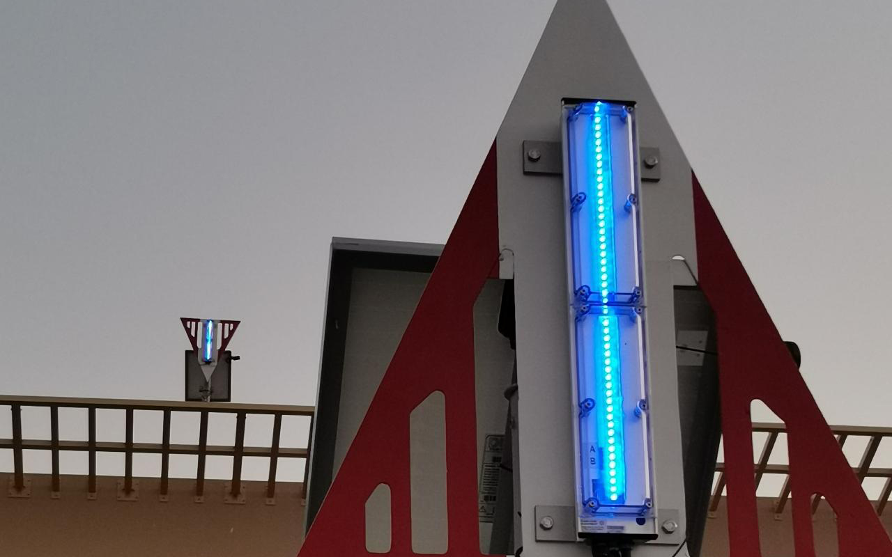 installation and commissioning of 5 sets of Sealite SL-48 Led leading lights