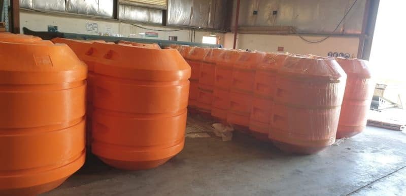 Dredging pipe floats supply