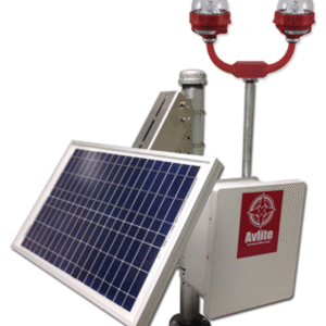 Solar Power System For FAA L-810 Single Or Dual Obstruction Light