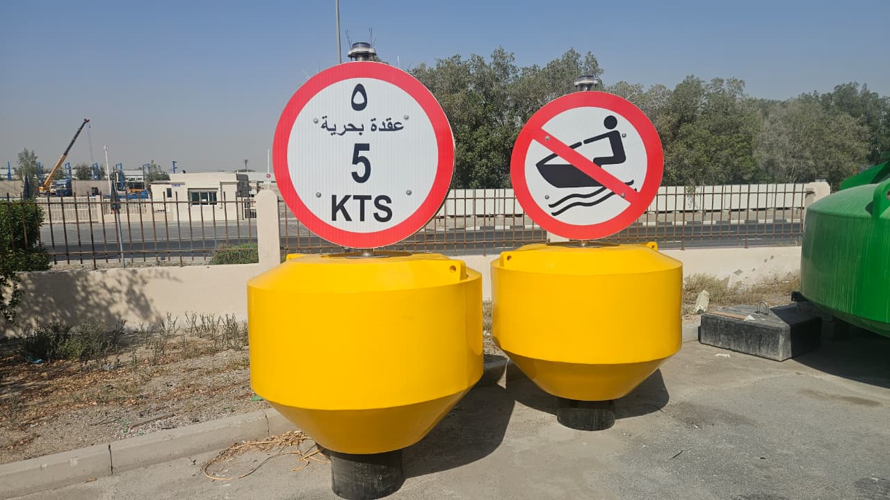 TMB1300 Signage Buoys in Abu Dhabi Waterways