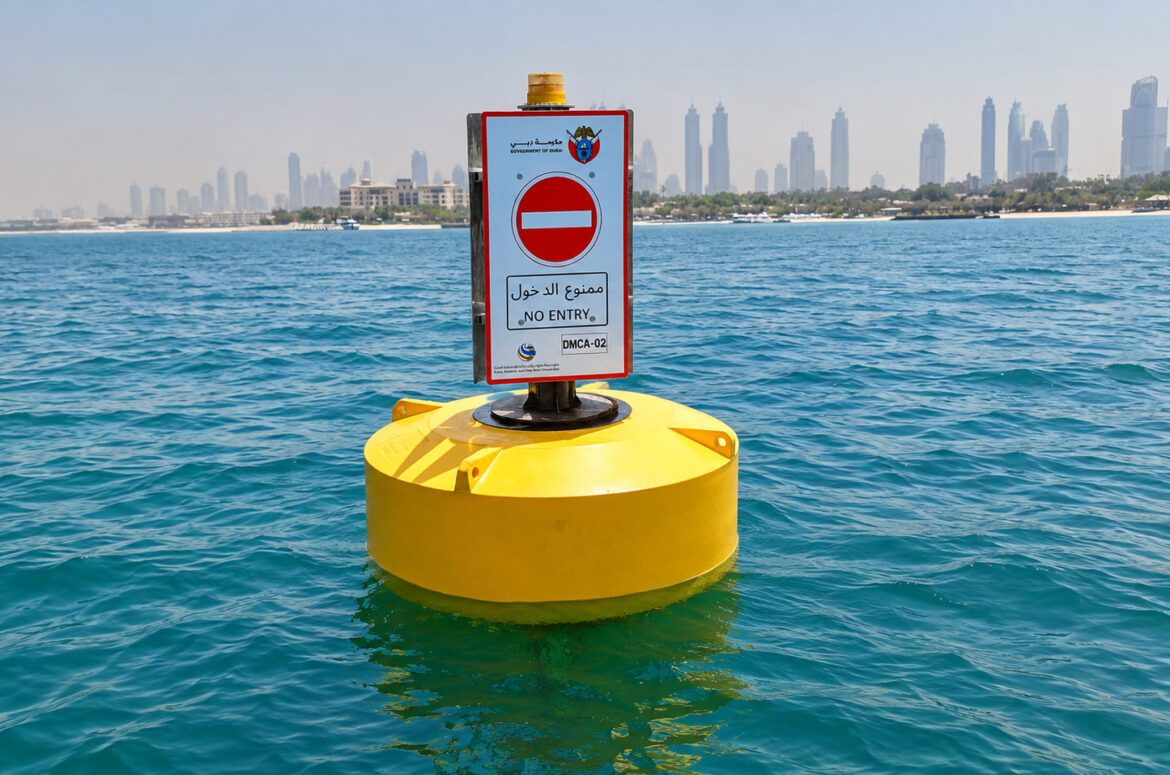 TritonBuoys 1500 Signage Buoys Installed in Dubai