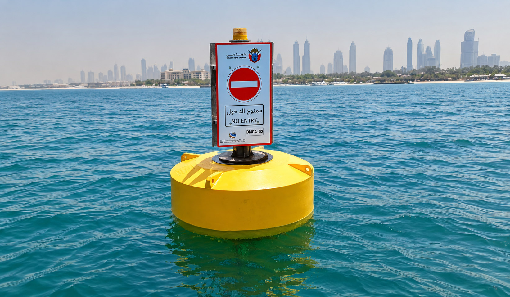 TritonBuoys 1500 Signage Buoys Installed in Dubai